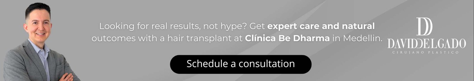 Hair transplant in Medellín in Be Dharma Clinic