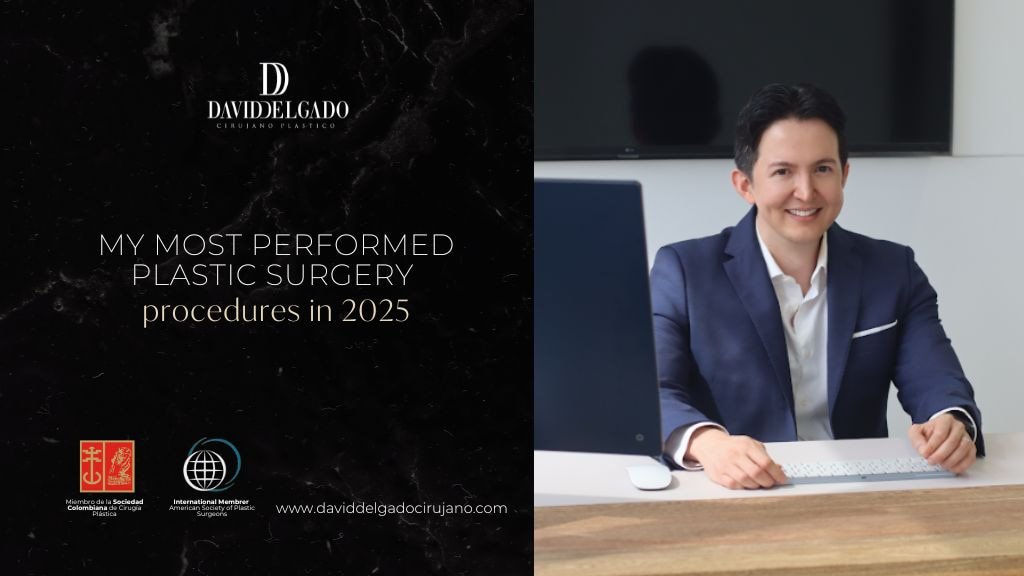 Most performed plastic surgery procedures in 2025 Medellín, Colombia by Dr. David Delgado