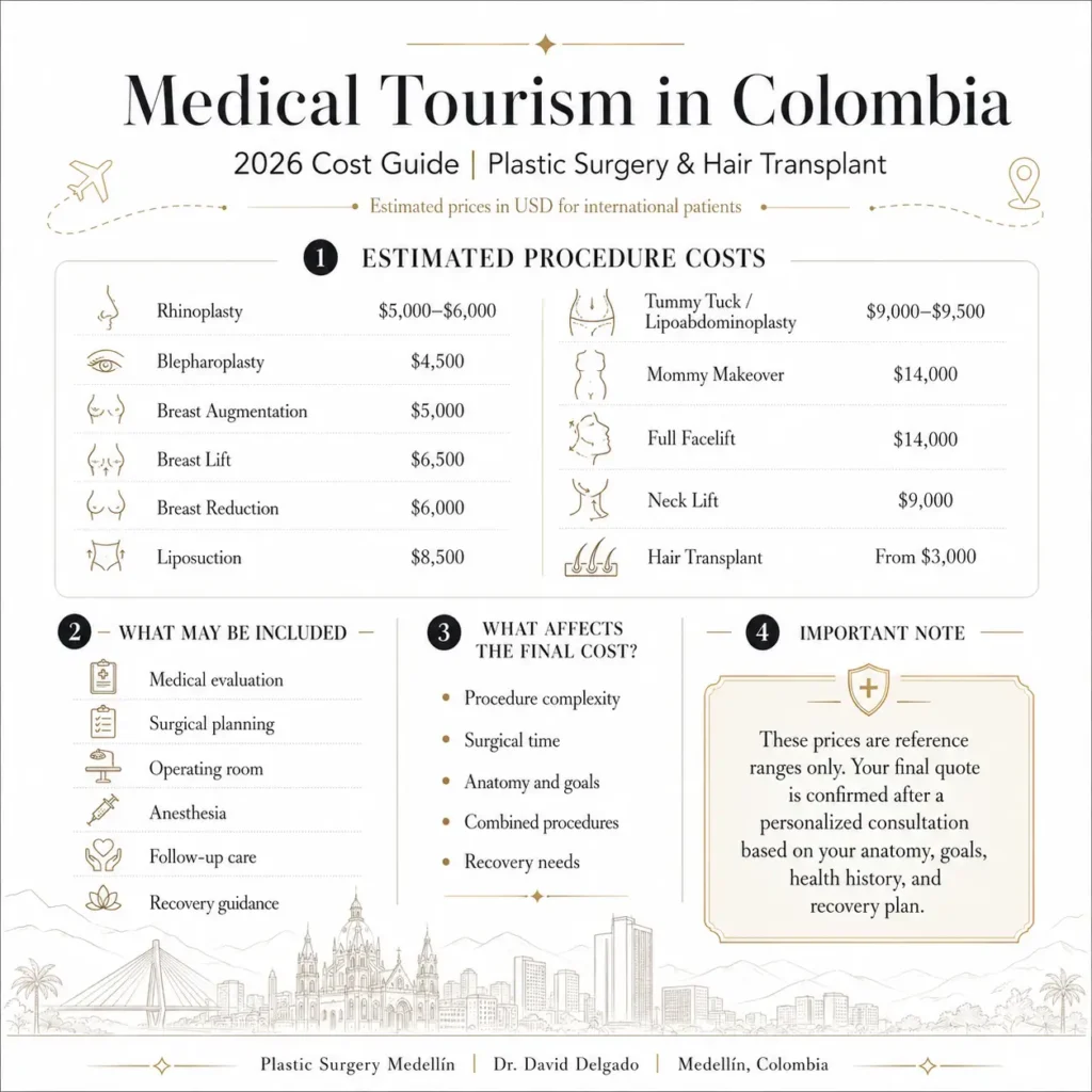Cost of plastic surgery- Dr. David Delgado Medellín