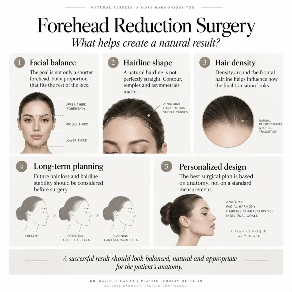 Forehead Surgery Reduction Dr. David Delgado- Plastic Surgery in Medellín, Colombia
